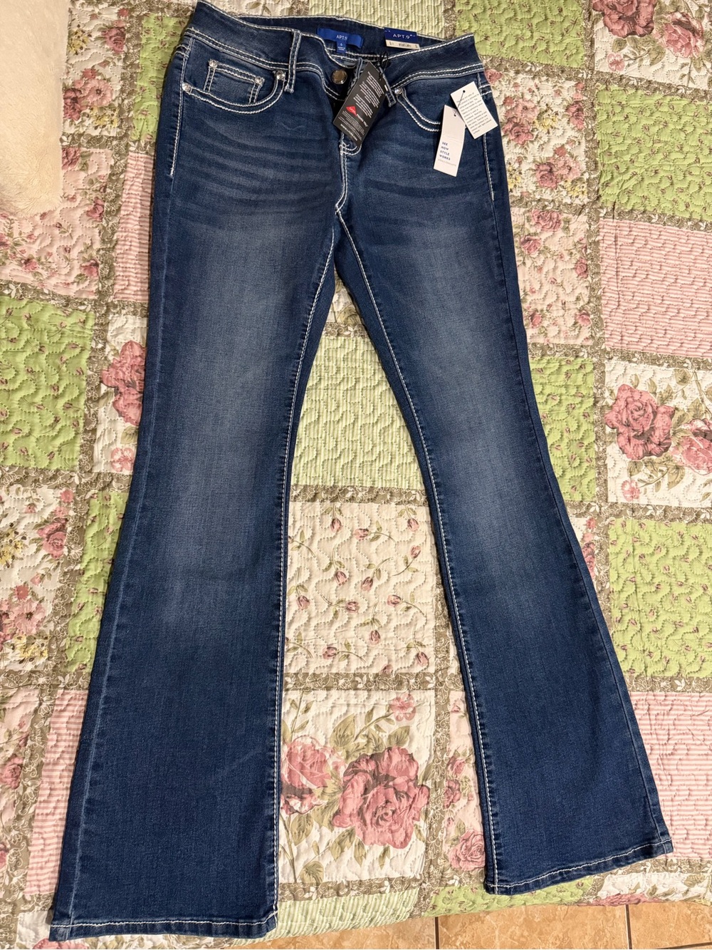 Apt. 9 Dark Blue Flare Jeans